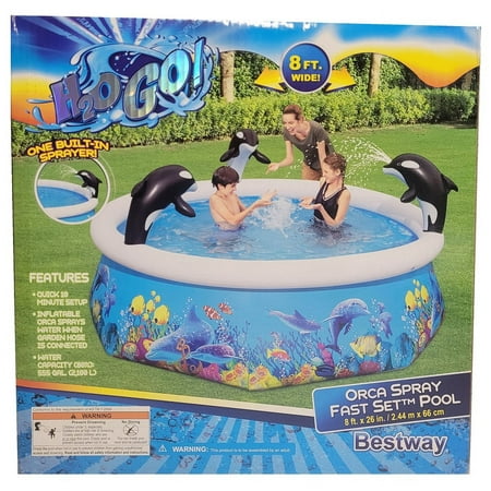 Bestway H2OGO! Orca Spray Fast Set Pool 8 ft x 26 in