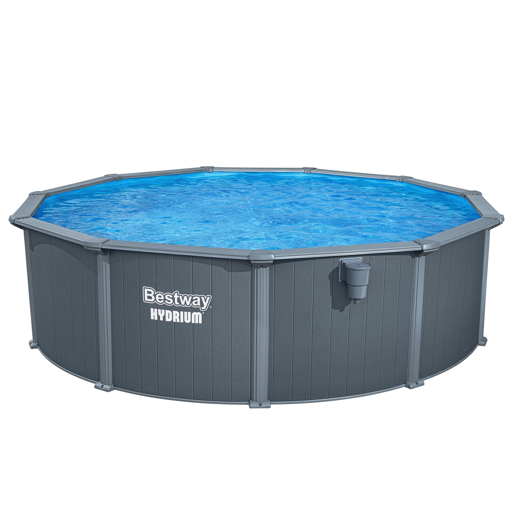 Bestway Hydrium 16' x 52" Steel Side Wall Above Ground Pool w/ Sand Pump & Accessories