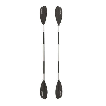 Bestway Hydro Force 91” Adjustable Aluminum Locking Kayak Paddle and Grip, Black