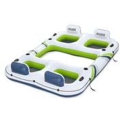 Hydro-Force Breeze Bloc Party Island Inflatable Island Float - 4 Person Capacity - White