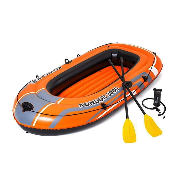 Bestway Kondor 3000 2-Person 242x141 cm Inflatable Raft with 2 Oars and Inflation Pump