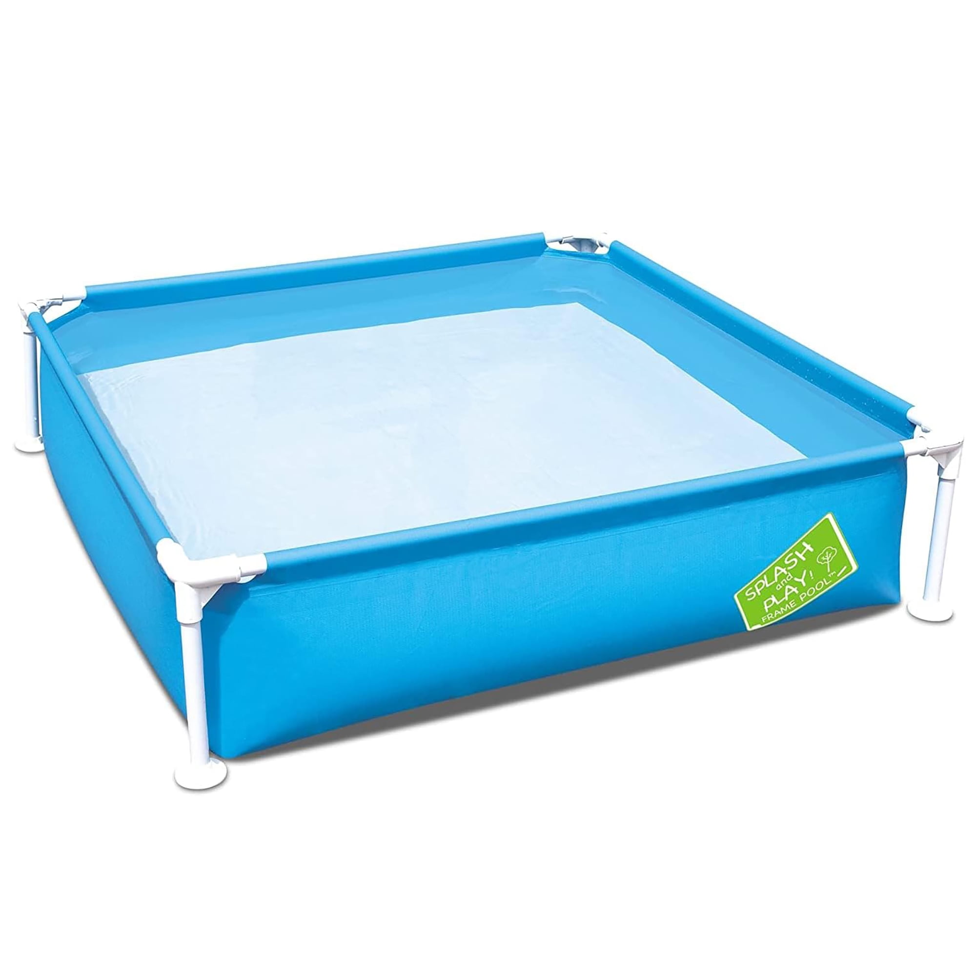Blue Square Metal Frame Kids' Above Ground Pool