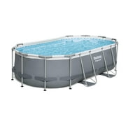 Bestway Power Steel 14' x 8'2" x 39.5" Oval Above Ground Pool Set, Family Pool, Durable, Corrosion-Resistant Construction, Easy, No-Tool Setup