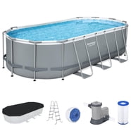 Bestway Power Steel Rectangular Hard Side Deep Swimming Above Ground ...