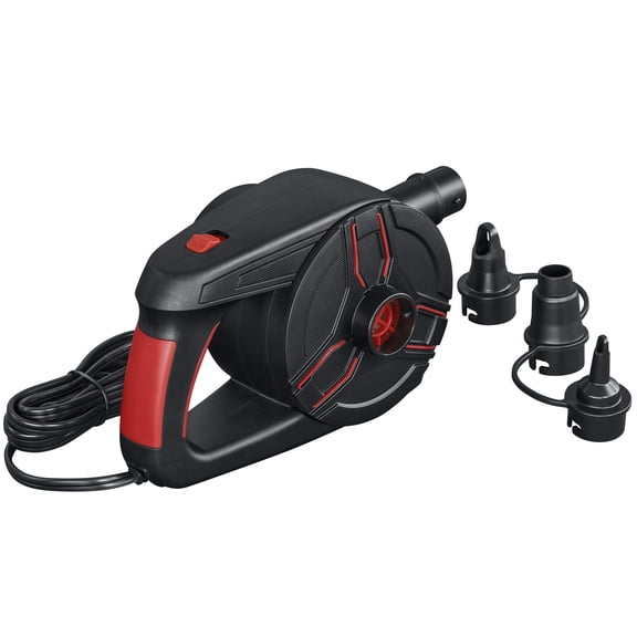 Bestway: PowerGrip AC Electric Air Pump - Handheld, Inflate & Deflate Mode, Floats-Mattresses-Toys-Balls, 3 Valve Adapters, 0.97 PSI, 110-120V Powered