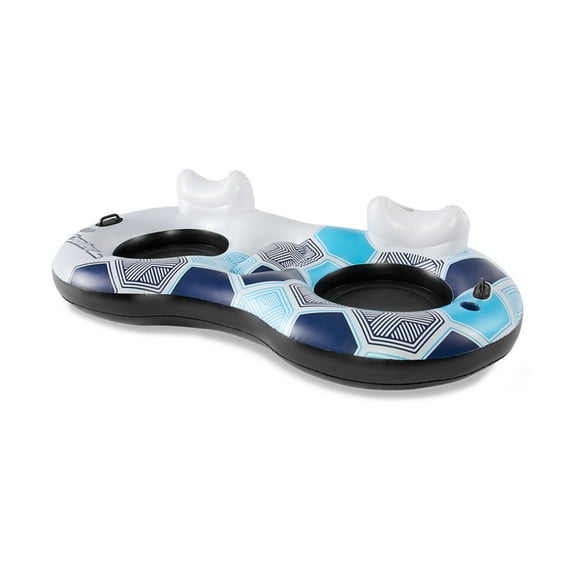 Open Box Bestway Rapid Rider Inflatable Round 2 Person Pool Water Tube Float