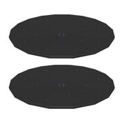 Bestway Round PVC 12 Foot Pool Cover for Above Ground Pro Frame Pools (2 Pack)