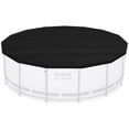 thumbnail image 1 of Bestway Round Pool Cover for 15 Foot Above Ground Pools, Black (Cover Only), 1 of 10