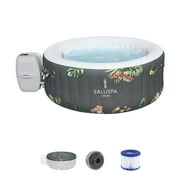 Bestway SaluSpa Aruba AirJet Inflatable Hot Tub with 110 Jets, Gray