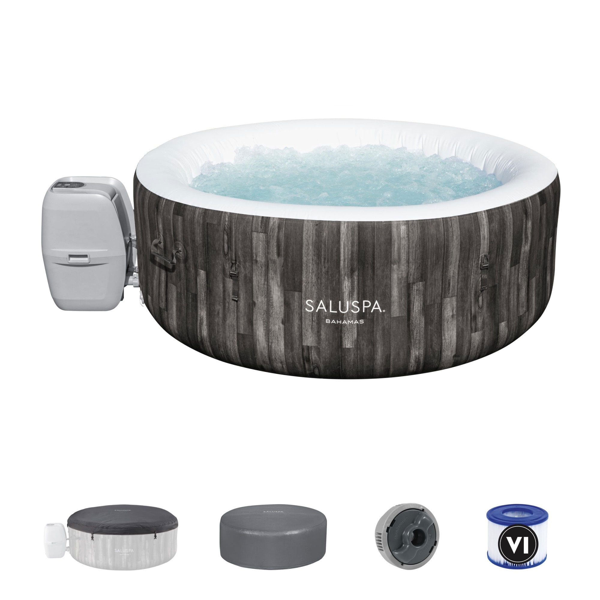 Bestway SaluSpa Bahamas AirJet Inflatable Hot Tub with EnergySense Cover