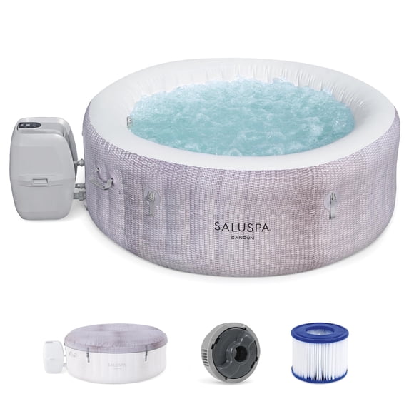 Bestway SaluSpa Cancun Inflatable Hot Tub - 2-4 Person, Energy Efficient