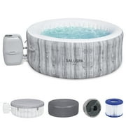 Bestway SaluSpa Fiji AirJet Inflatable Hot Tub w/ Cover w/ Pump #P09085