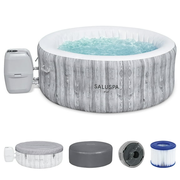 Bestway SaluSpa Fiji AirJet Inflatable Hot Tub w/ Cover w/ Pump #P09085