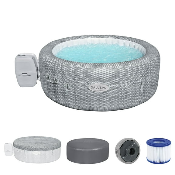 Bestway SaluSpa Honolulu AirJet Inflatable Hot Tub w/ Cover w/ Pump #P09144