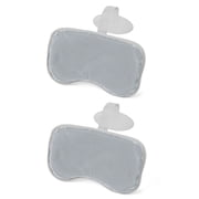 Bestway SaluSpa Padded Headrest Pillows with Adjustable Strap, Gray, 2 Pack