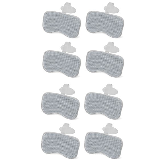 Bestway SaluSpa Padded Headrest Pillows with Adjustable Strap, (8 Pack)