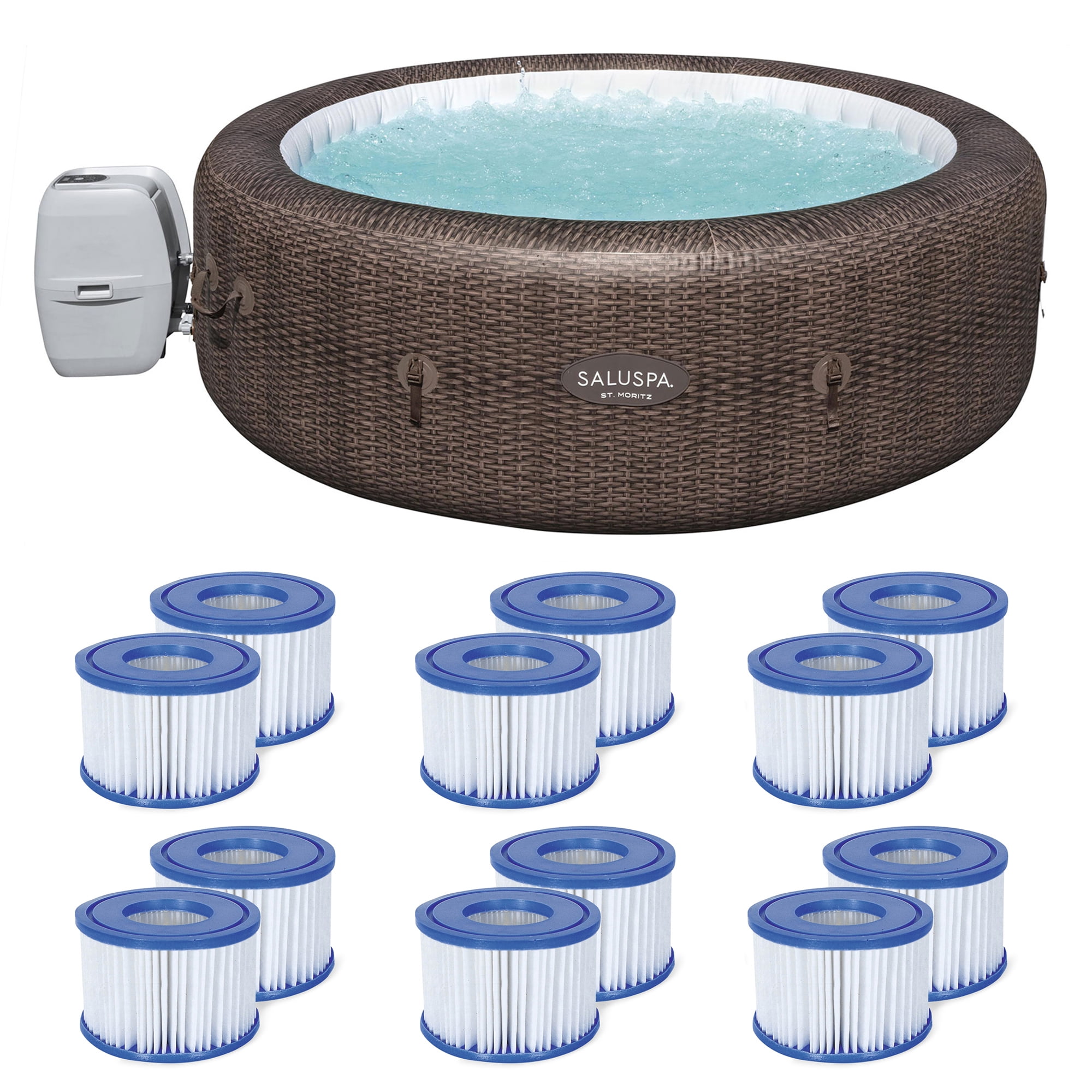Bestway SaluSpa St Moritz Inflatable Hot Tub with Portable Pump