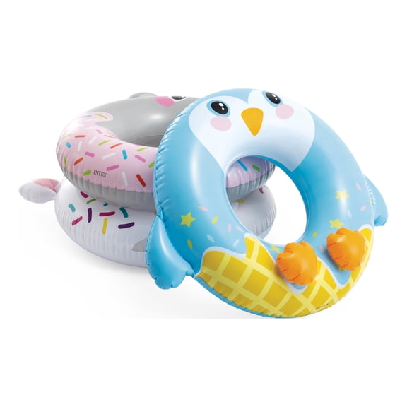 Intex Cute Animal Inflatable Swim Tube, Assorted Designs