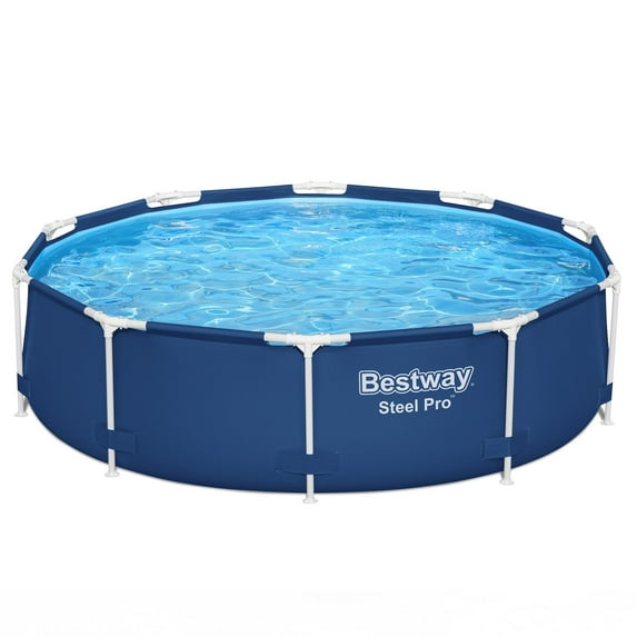 Bestway Steel Pro 10' x 30" Above Ground Swimming Pool Set with Filter Pump