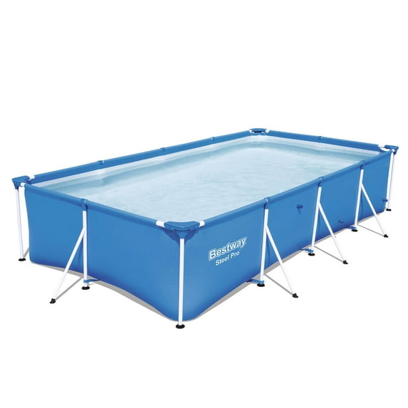 Bestway Steel Pro 13' x 7' x 32" Rectangular Frame Above Ground Swimming Pool