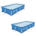 thumbnail image 1 of Bestway Steel Pro 13ft x 7ft x 32in Rectangular Frame Above Ground Pool (2 Pack), 1 of 6