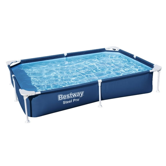 Bestway Steel Pro 87 x 59 x 17" Rectangular Frame Above Ground Pool
