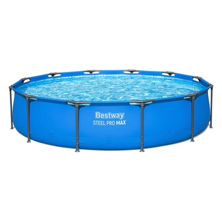 Bestway Steel Pro MAX 12’ x 30" Metal Frame Above Ground, POOL ONLY