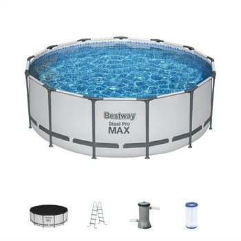 Bestway Steel Pro MAX 13' x 48" Round Above Ground Swimming Pool Set