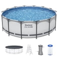 thumbnail image 1 of Bestway 5613HE Steel Pro MAX 14 x 4 Foot Puncture Resistant PVC Liner Above Ground Round Pool, 1 of 11