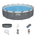 thumbnail image 1 of Bestway Steel Pro MAX 15'x42" Metal Frame Above Ground Pool Set w/Color-Changing LED Light, 1 of 11