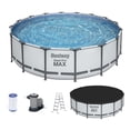 thumbnail image 1 of Bestway Steel Pro MAX 16' x 4' Above Ground Round Pool Set w/ Accessory Kit, 1 of 10