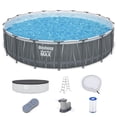 thumbnail image 1 of Bestway Steel Pro MAX 18' x 48" Metal Frame Above Ground Pool Set w/ Color-Changing LED Light, 1 of 13