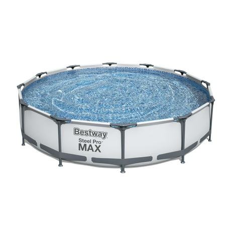 Bestway Steel Pro Max Swimming Pool Set with 330 GPH Filter Pump, 12' x 30"