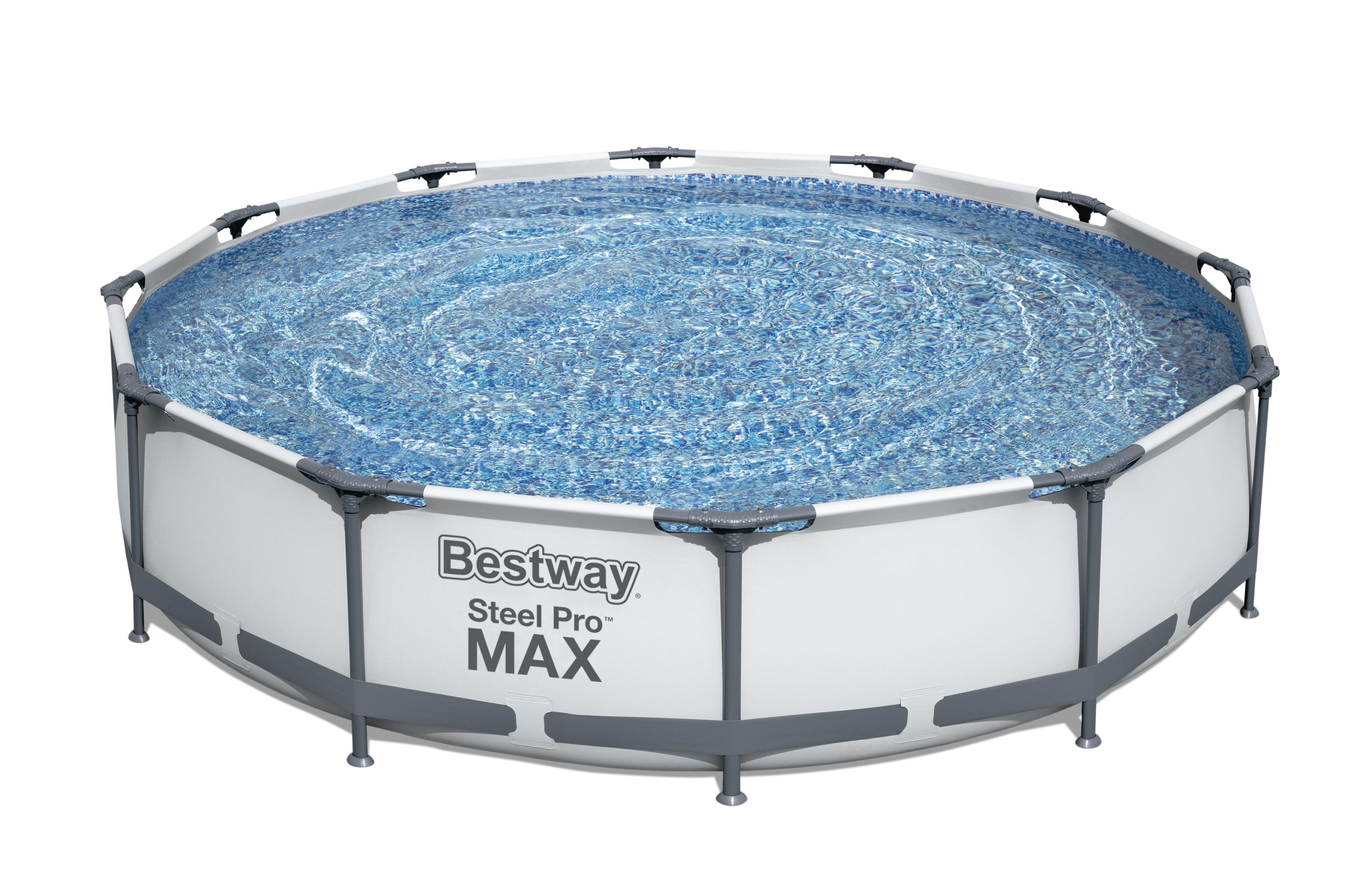 Bestway Steel Pro Max Swimming Pool Set with 330 GPH Filter Pump, 12' x 30" - image 1 of 9