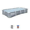 thumbnail image 1 of Bestway Steel Pro Rectangle Above Ground Pool Set, 12' x 6'7" x 26", 1 of 12