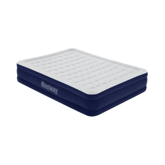 Bestway Tritech 15" Air Mattress Antimicrobial Coating with Built-in AC Pump, Queen