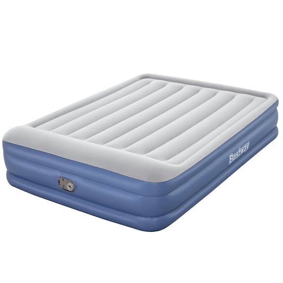 Bestway Tritech Air Mattress Queen 18 with Built-in AC Pump and Antimicrobial Coating
