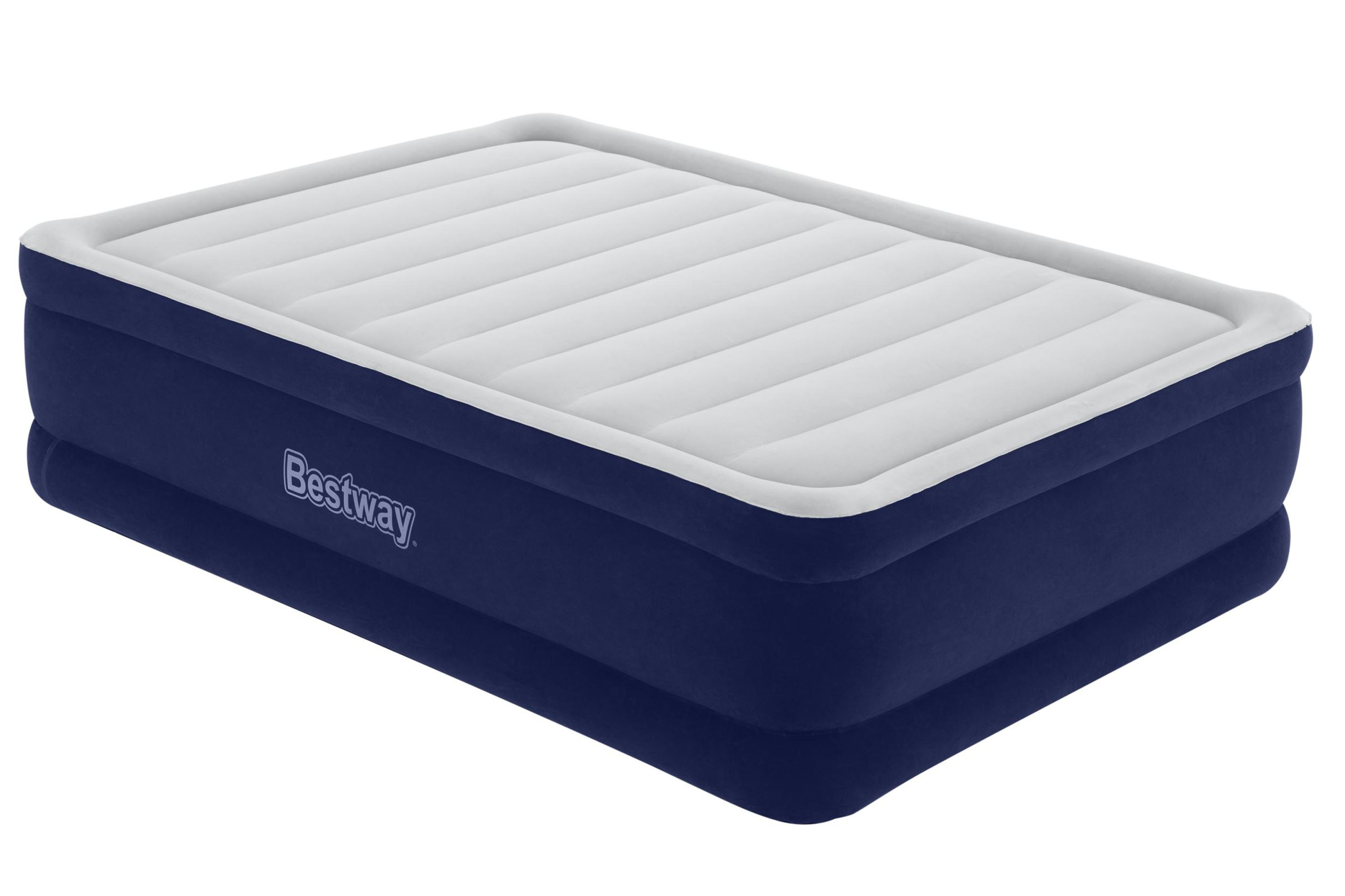 Bestway Tritech Air Mattress Queen 22 in. with Built-in AC Pump and Antimicrobial Coating - image 1 of 12