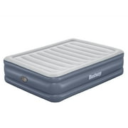 Open Box Bestway Tritech Airbed - Built-in Pump and Antimicrobial Coating - Queen
