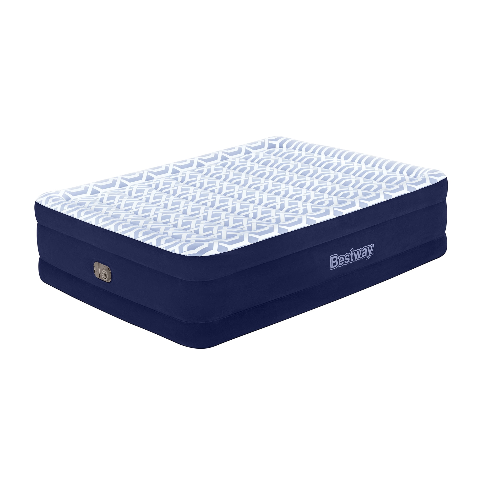Bestway Tritech Air Mattress Fashion Flock Twin 20 inch with Built in AC Pump