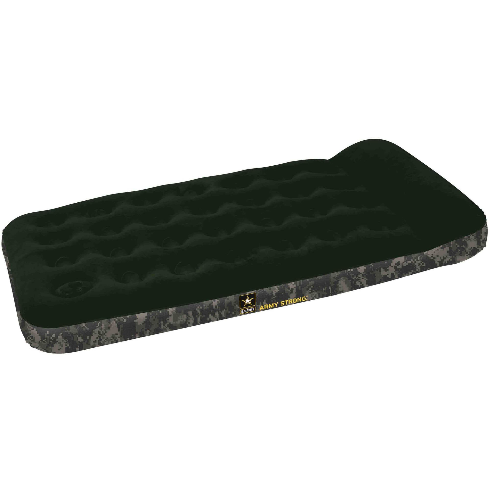 Bestway US Army Easy Inflate Flocked Air Bed with Builtin Foot Pump