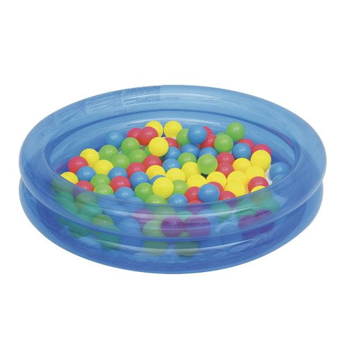 Bestway - Up, In and Over 36 Inch x 8 Inch 2-Ring Ball Pit Play Pool, Blue