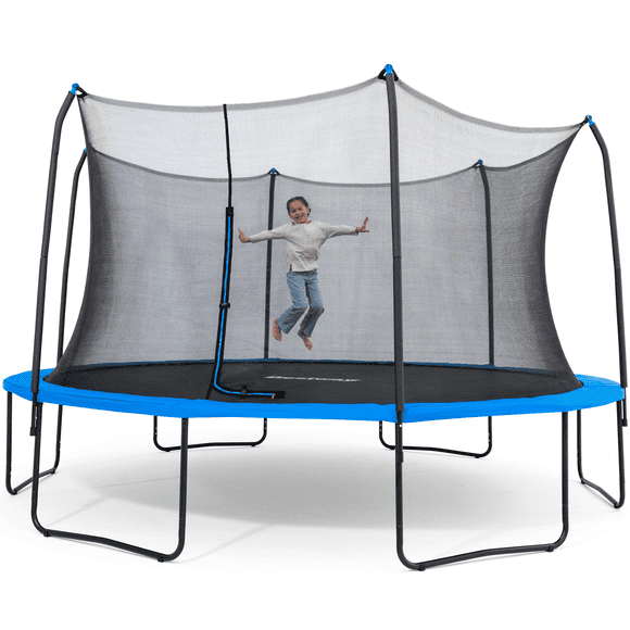 Bestway Xtreme Air 15 ft Trampoline for Kids & Adults, No-Gap Enclosure, Foam-Padded Poles