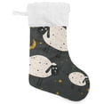 Bestwell 1 Pack Cute Sheeps Christmas Stockings 17.7 Inch Gift Holders