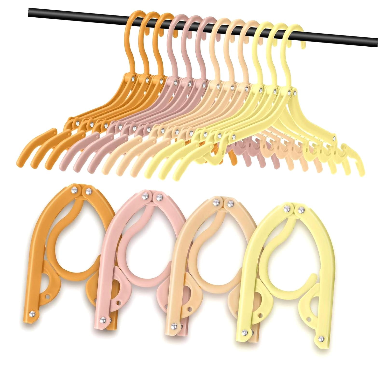 Bestwell 12 Pcs Travel Hangers Cruise Ship Essentials Foldable Portable ...