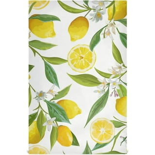 Lemon Slices Blu Kitchen Tea Towel