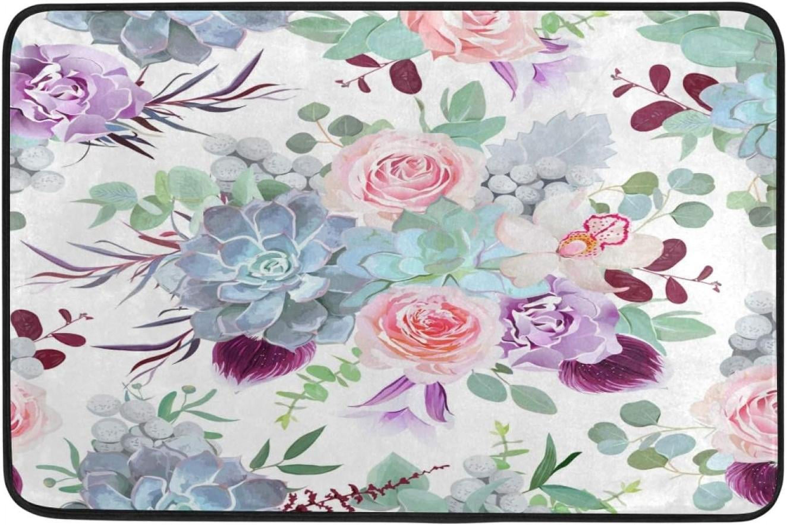 Bestwell Bathroom Doormats,Water Absorbent NonSlip Carpet,Thick