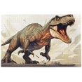 Bestwell Big Rex Dinosaur Jigsaw Puzzle, 500 Pieces Paper Wood