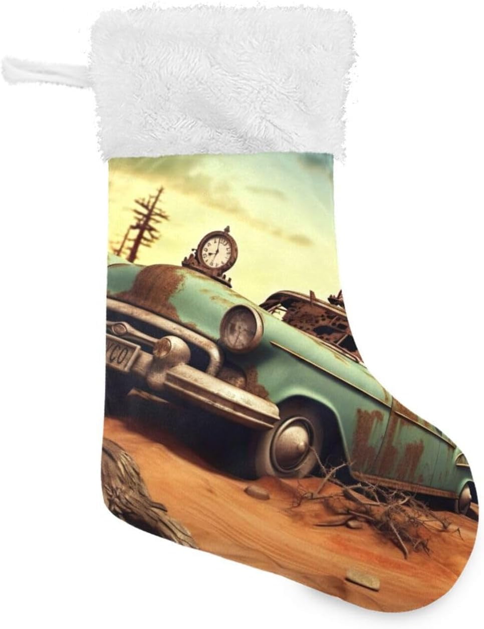 Bestwell Christmas Stockings Fantasy Painting for Family Holiday Xmas