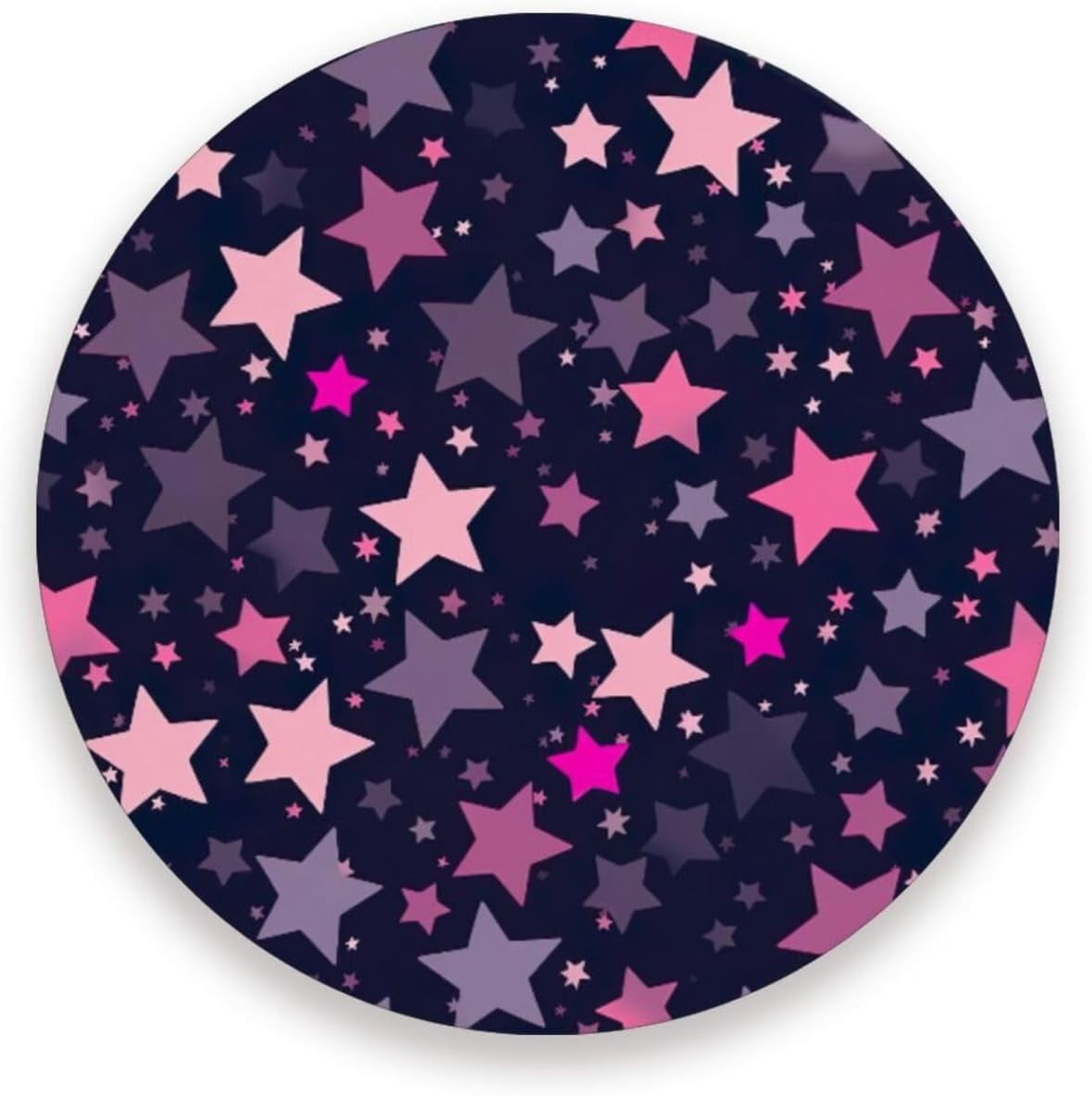 Bestwell Colorful Stars Coaster, Drinks Round Absorbent Stone Set with